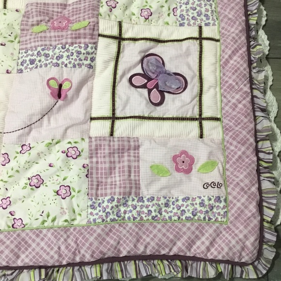 CoCaLo Baby Butterfly Blanket Aprox. 42X36 - Picture 3 of 10